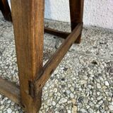 Industrial wooden stool