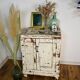 Glacière, buffet parisien vintage patiné