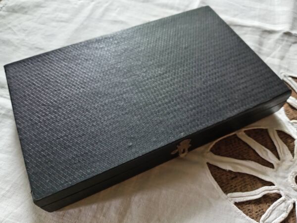 Coffret douze couteaux à dessert d'époque Art Nouveau