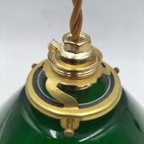 Green opaline pendant light