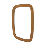Miroir scandinave en chêne "Kristina, modèle 603", Nybrofabriken, Suède, 1960