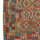 Tissé à la main Afghan Kilim Rug Large Wool Rug 257 x 299 cm