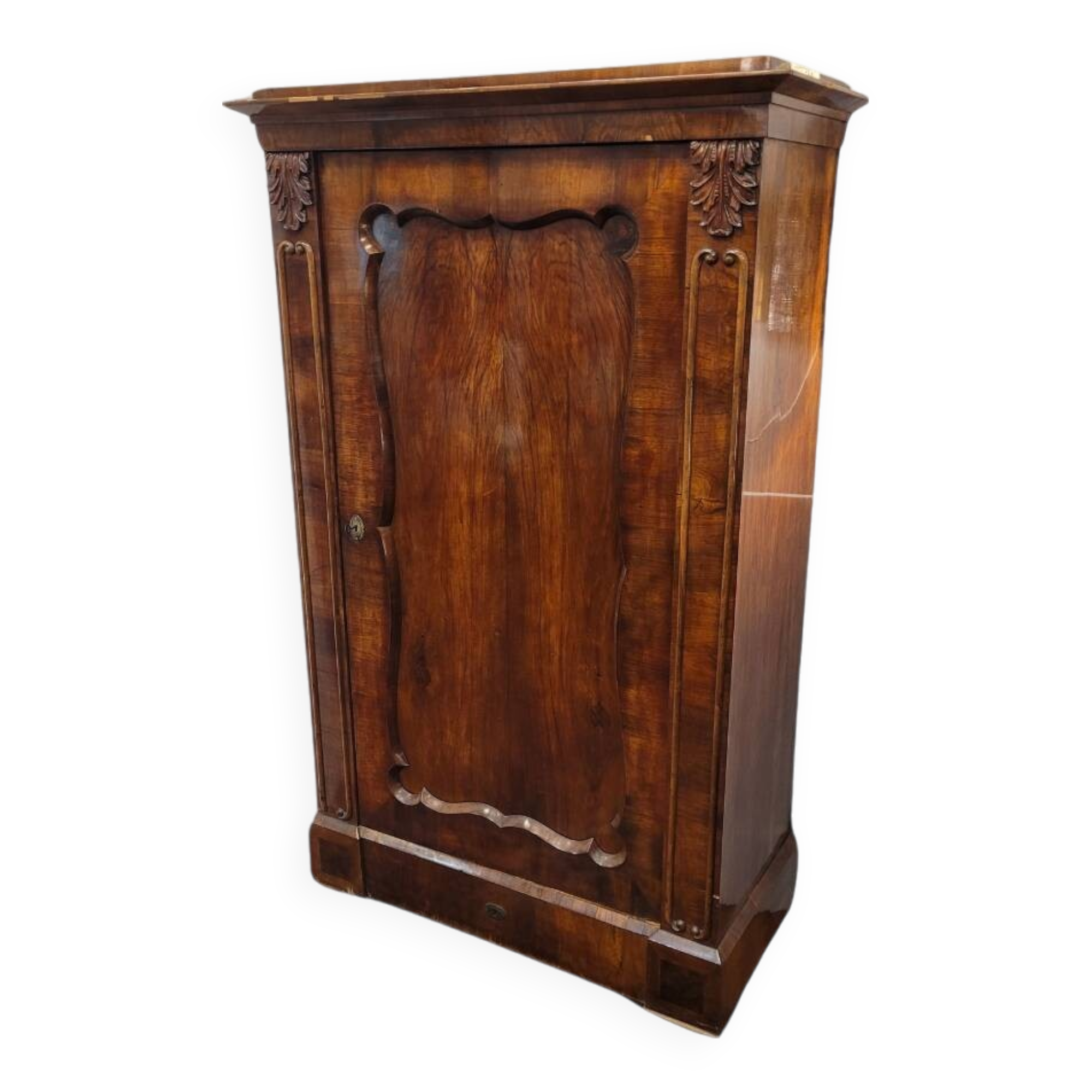 Armario / Gabinete estilo Biedermeier, madera de fresno, circa 1840 – Alemania