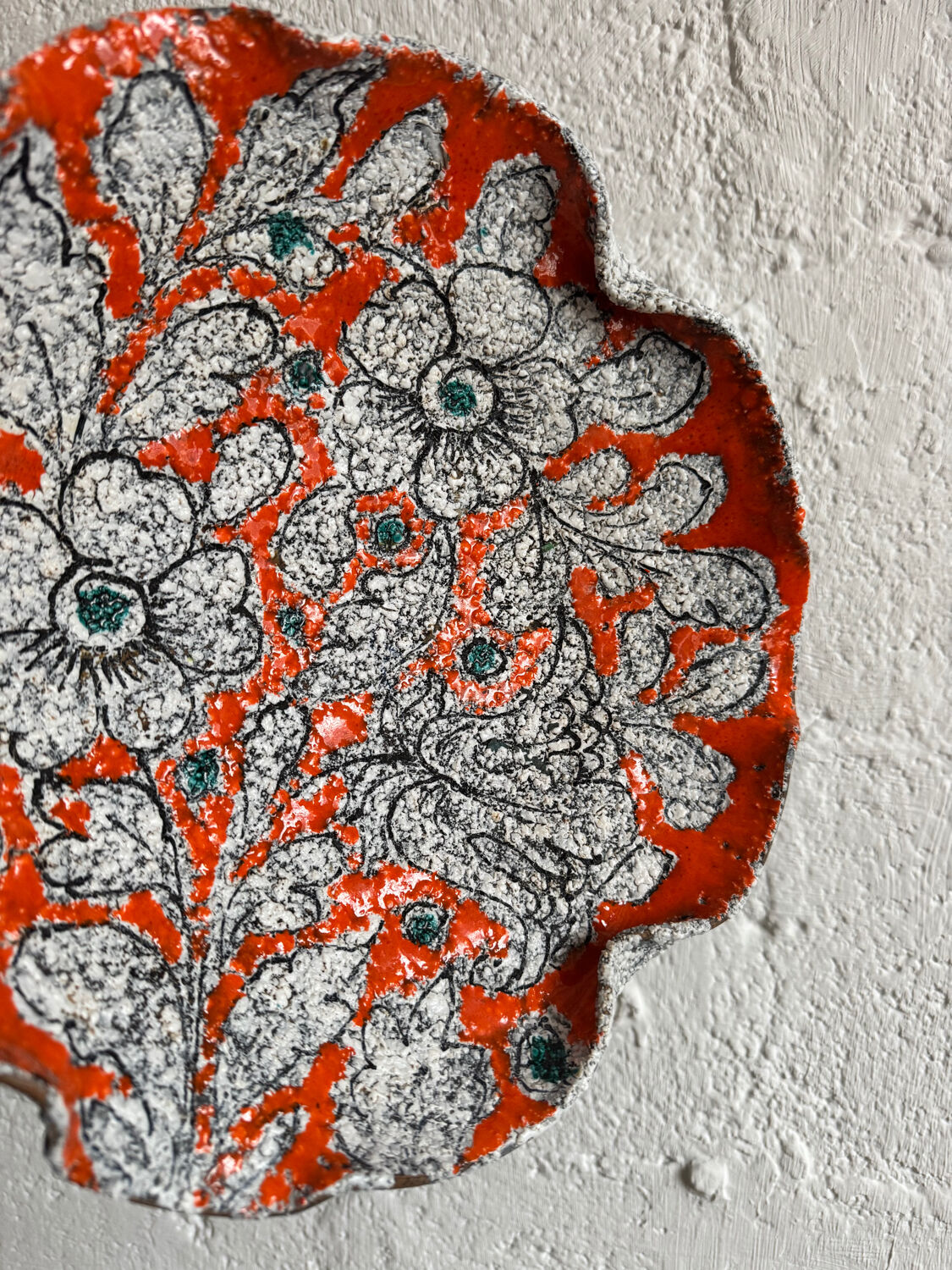 Ceramic pocket dish Vallauris 1960s