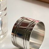 Silver-plated glass and napkin ring by UDNER