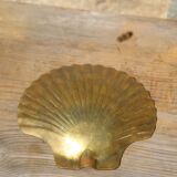 Vintage brass shell tray
