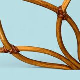 Vintage rattan headboard 1970 140cm