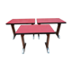 lot de 3 tables bistrot vintage