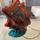 Vintage Vallauris Night Light Lamp in the Shape of a Shell