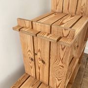 80's pine bookshelf