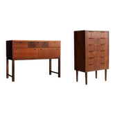 set of 2 cabinets | chest of drawers | danish
