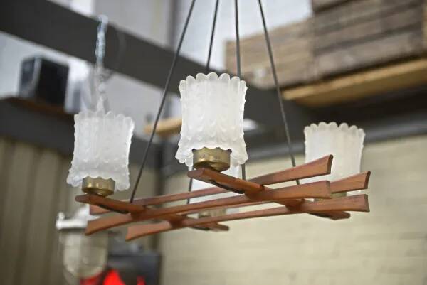 Lustre scandinave en pâte de cristal