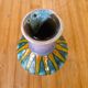 Mini vase soliflore style Vallauris vintage – 1960s polychrome