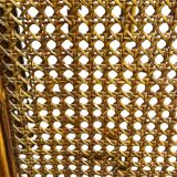 Four-tier rattan shelf