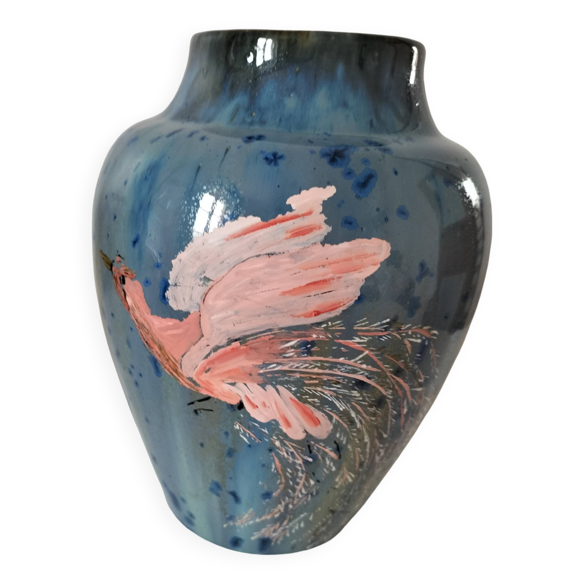 Pierrefonds Heraldic Faiencerie Vase