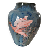 Pierrefonds Heraldic Faiencerie Vase
