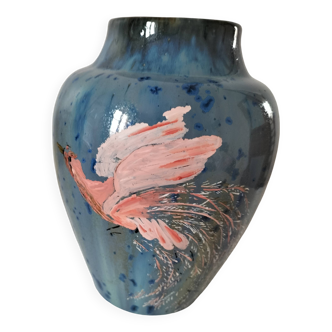 Vase Faiencerie Héraldique Pierrefonds