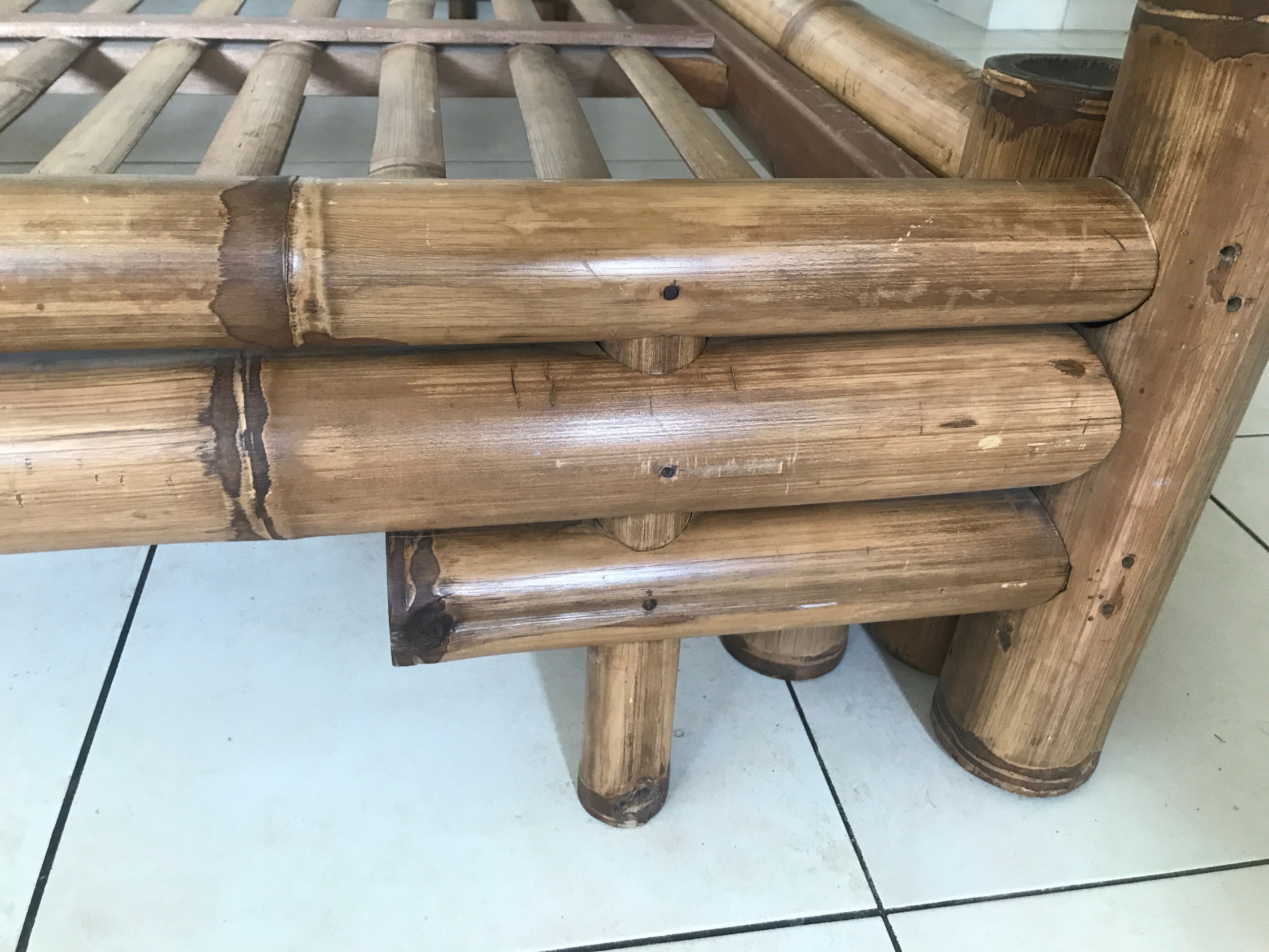 Bamboo canopy bed