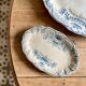 Set of 2 raviers, vintag dishes in iron earth, Regency model of Saint Amand