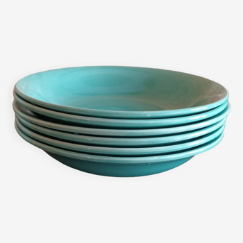 Digoin Sarreguemines soup plates