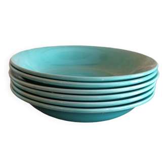 Digoin Sarreguemines soup plates