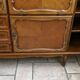 Wooden sideboard with 5 doors and 3 drawers, 2 glass doors.