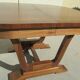 Art Deco oval table, 4 extensions, up to 18 people