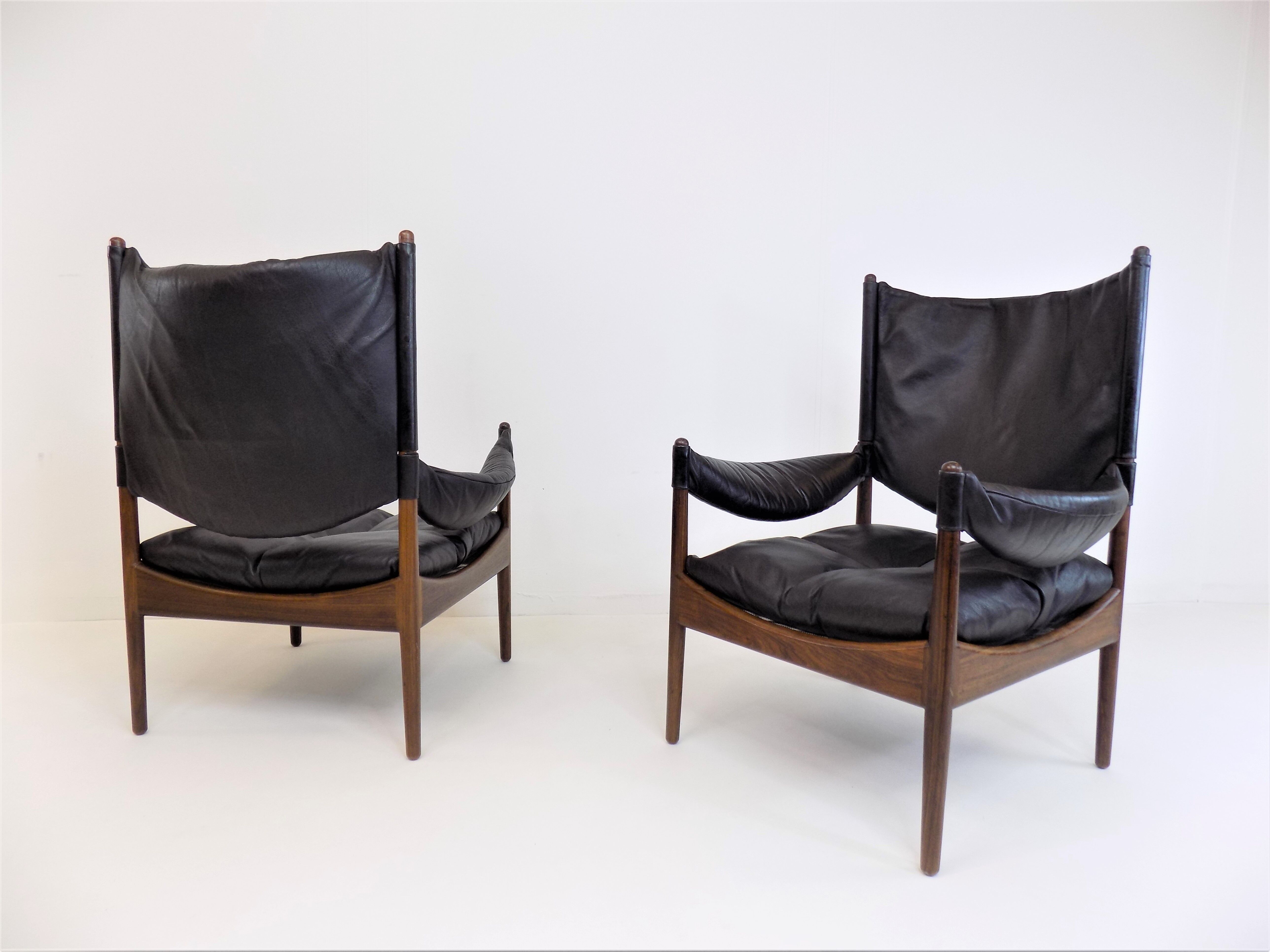 Ensemble de 2 fauteuils en cuir Modus pour Søren Willadsen, Kristian Vedel