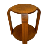Guéridon art déco 1920 en bois massif