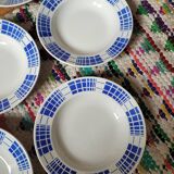 Set of 10 Émile deep plates from K&G Luneville