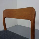 Model 75 Chair in Oak by Niels Otto Møller for J.L. Møllers, 1960s