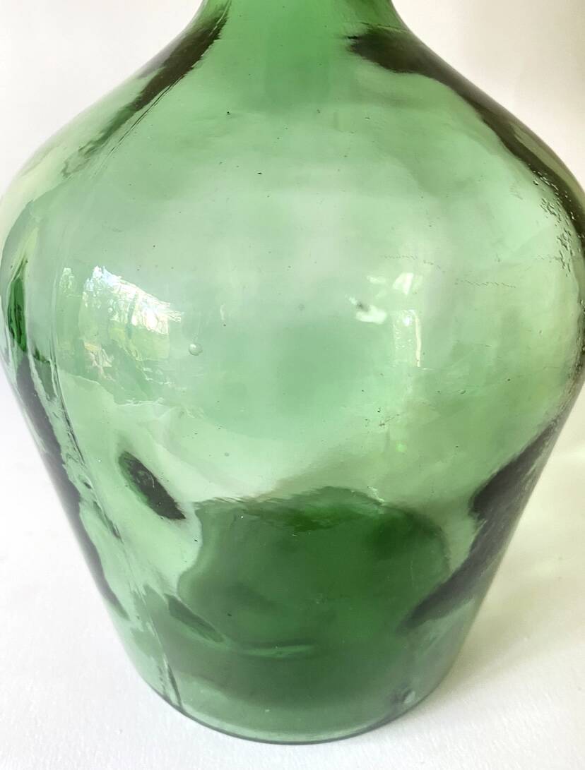 Glass lamp, new 2M fabric cable, lampshade