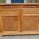 Buffet d'époque Art Nouveau en noyer et loupe de noyer des années 1900 école de Nancy