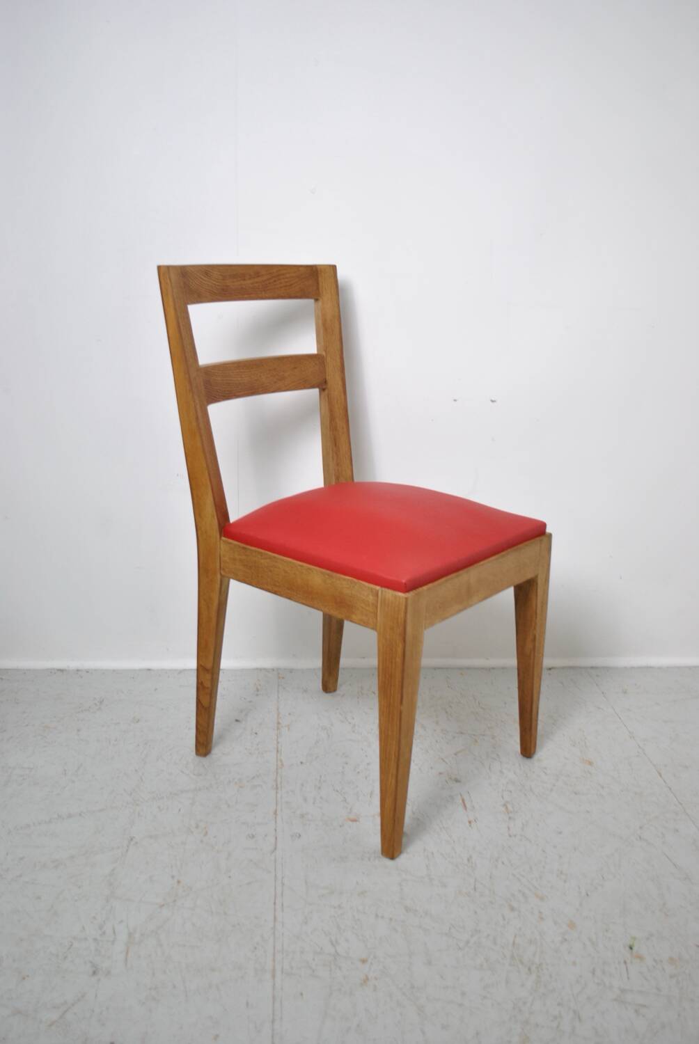 4 Solid oak chairs 1950