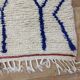 Azilal Vintage Rug 276x180 cm - Blue Geometric Patterns