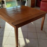 Extendable exotic wood table