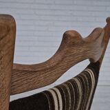 1970s, set 6 pcs of Danish dinning chairs, original very good condition, oak wood.
