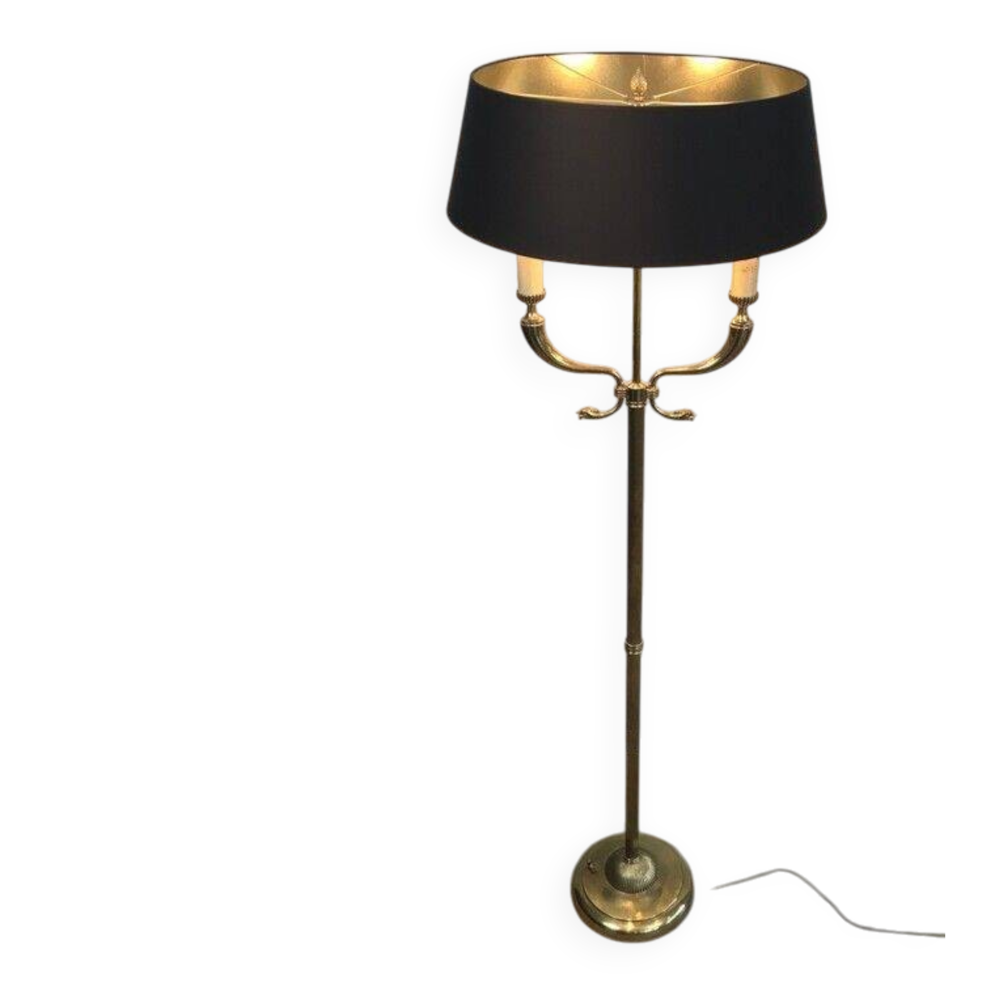 Brass floor lamp from the Jansen house.