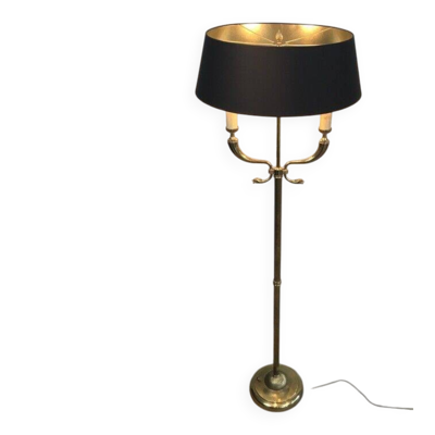 Lampadaire de parquet en laiton de la maison Jansen
