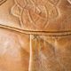 Vintage leather pouf