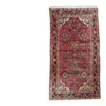Grand Persian Carpet Hamadan – Floral "All-Over" Design – 202 x 116 cm