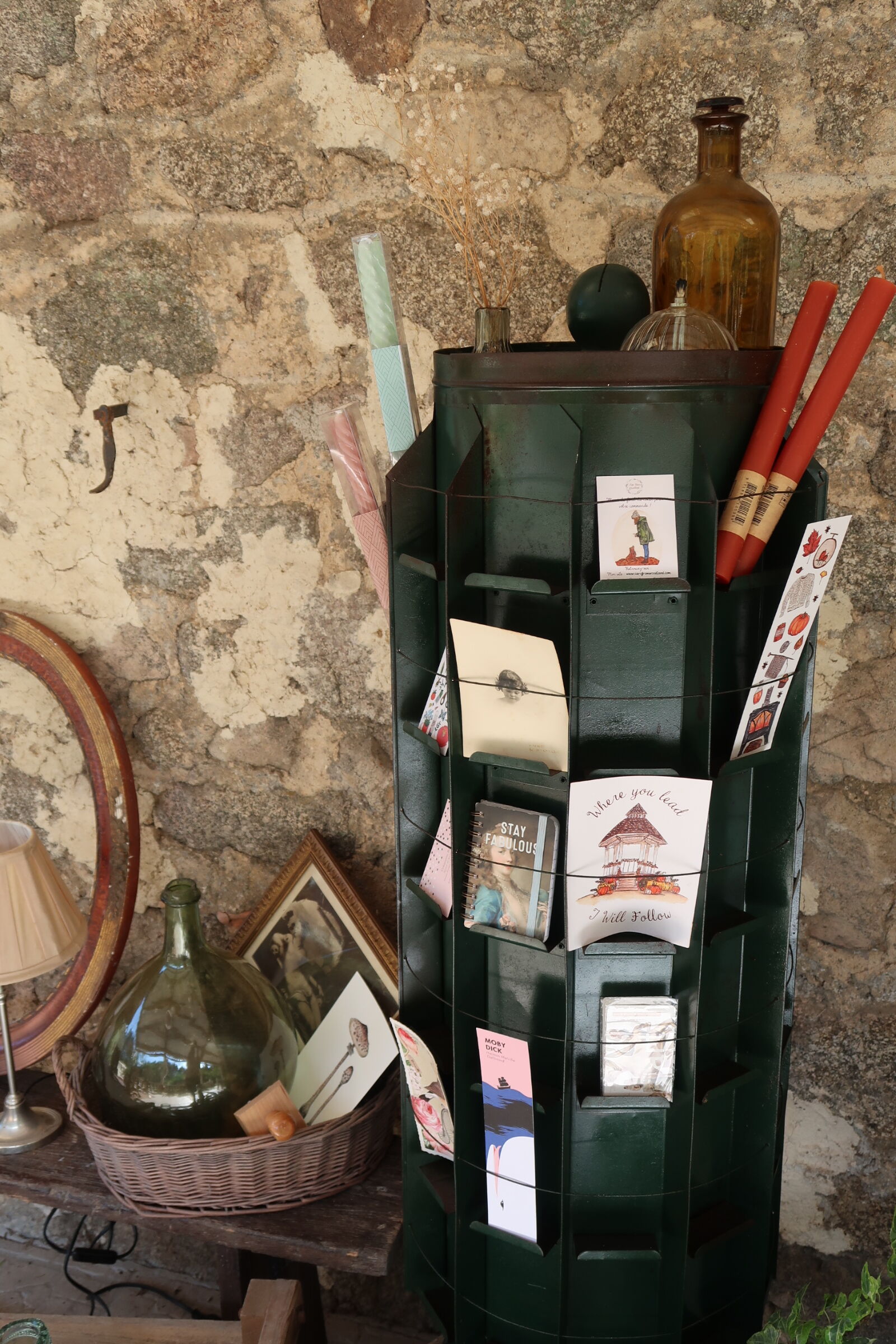 Old Ravel turnstile display seed sachets