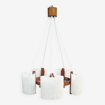 Lustre scandinave en teck