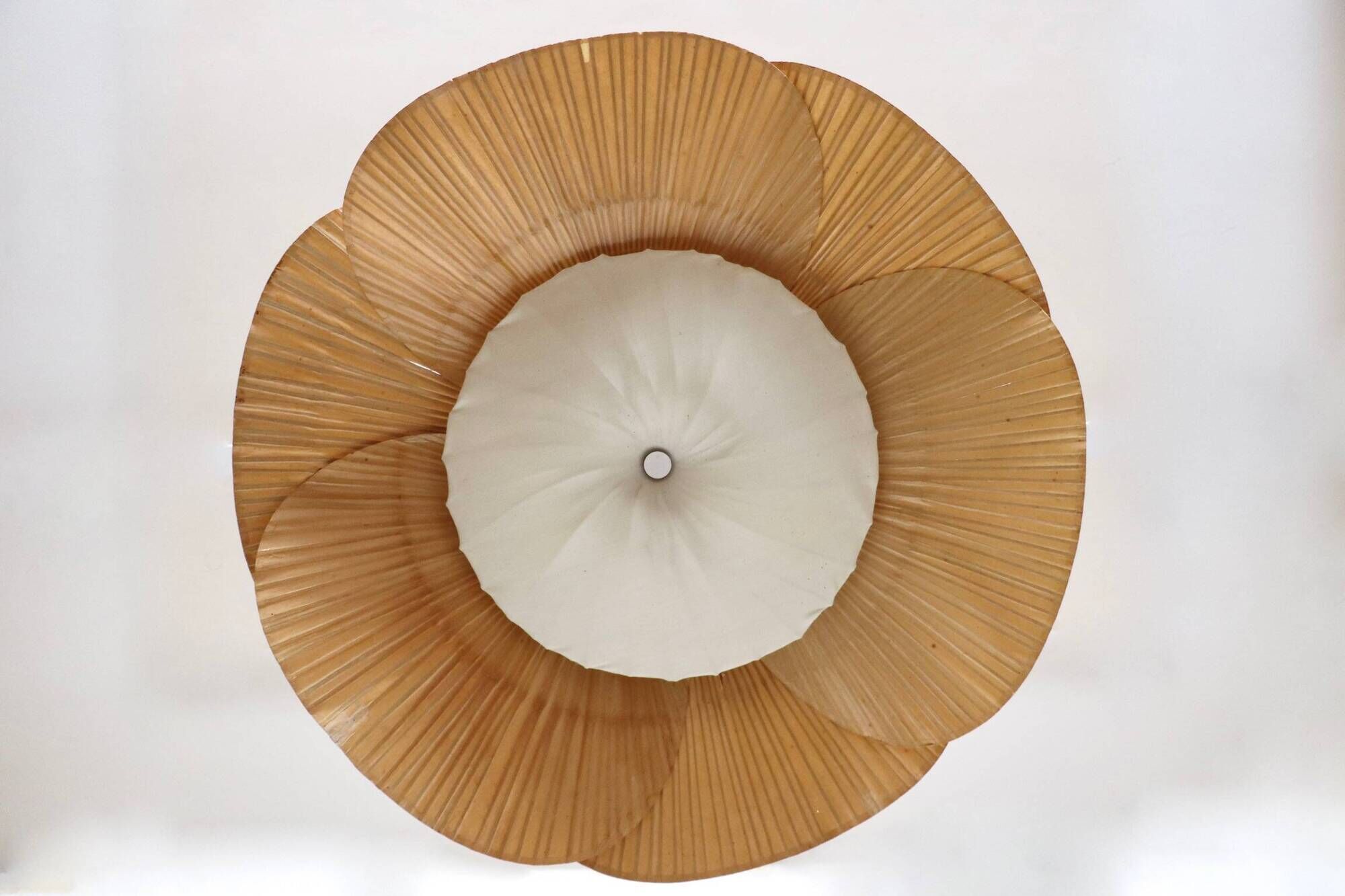 Hana I Chandelier, Uchiwa Series By Ingo Maurer For Design M, Germany, 1970s