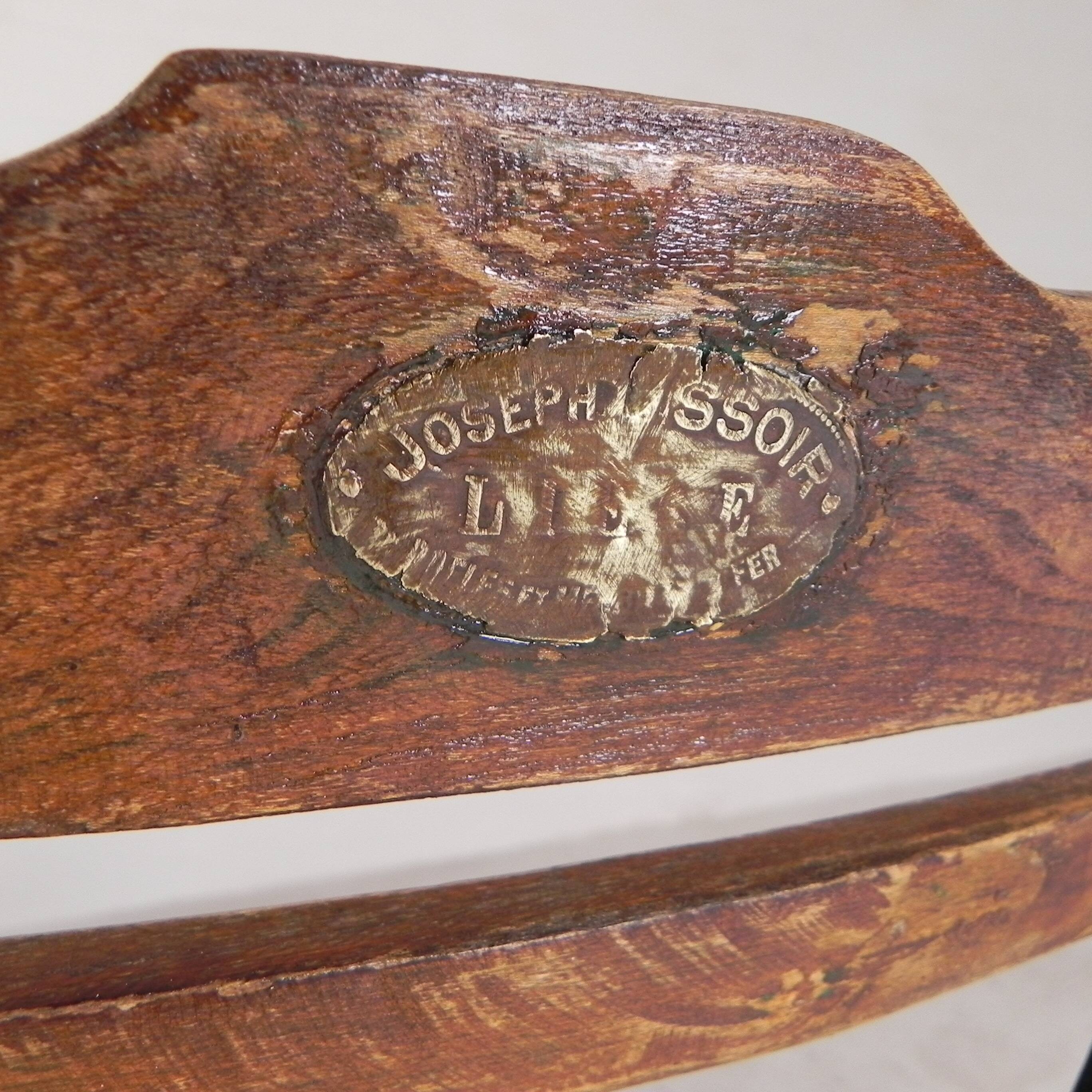 Set of 2 folding chairs, garden chairs, 1930s