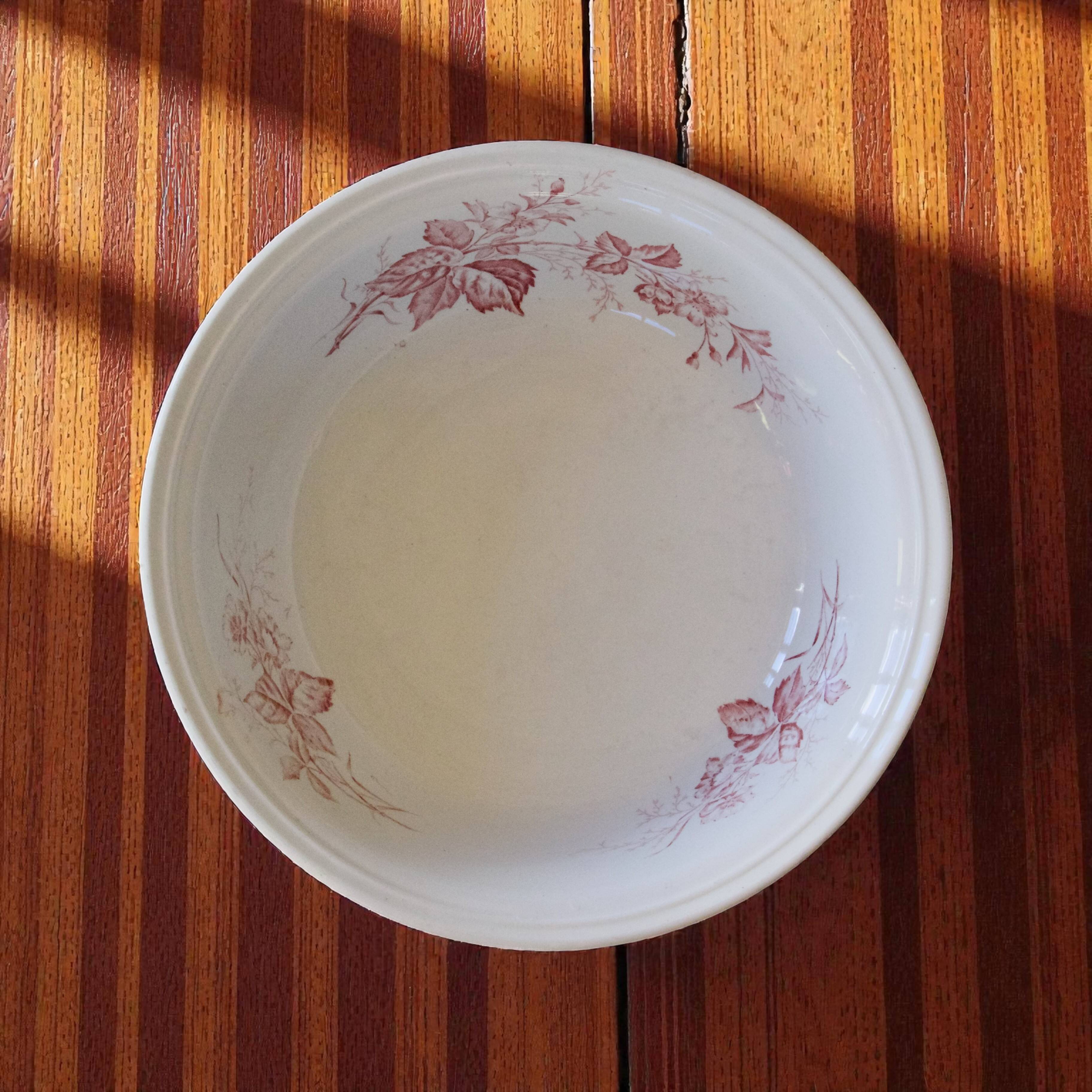 Large salad bowl, 19th century, ironstone, Imperial Bonn.