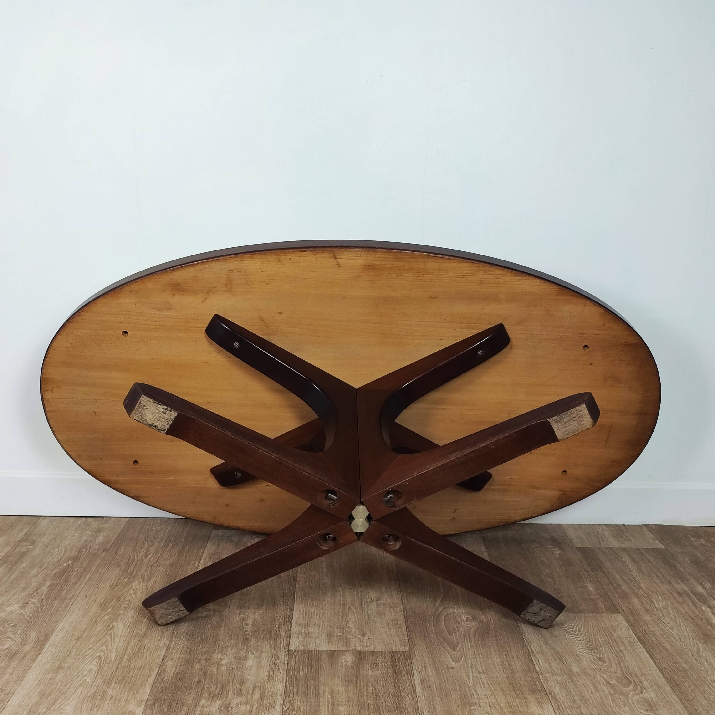 Vintage oval coffee table