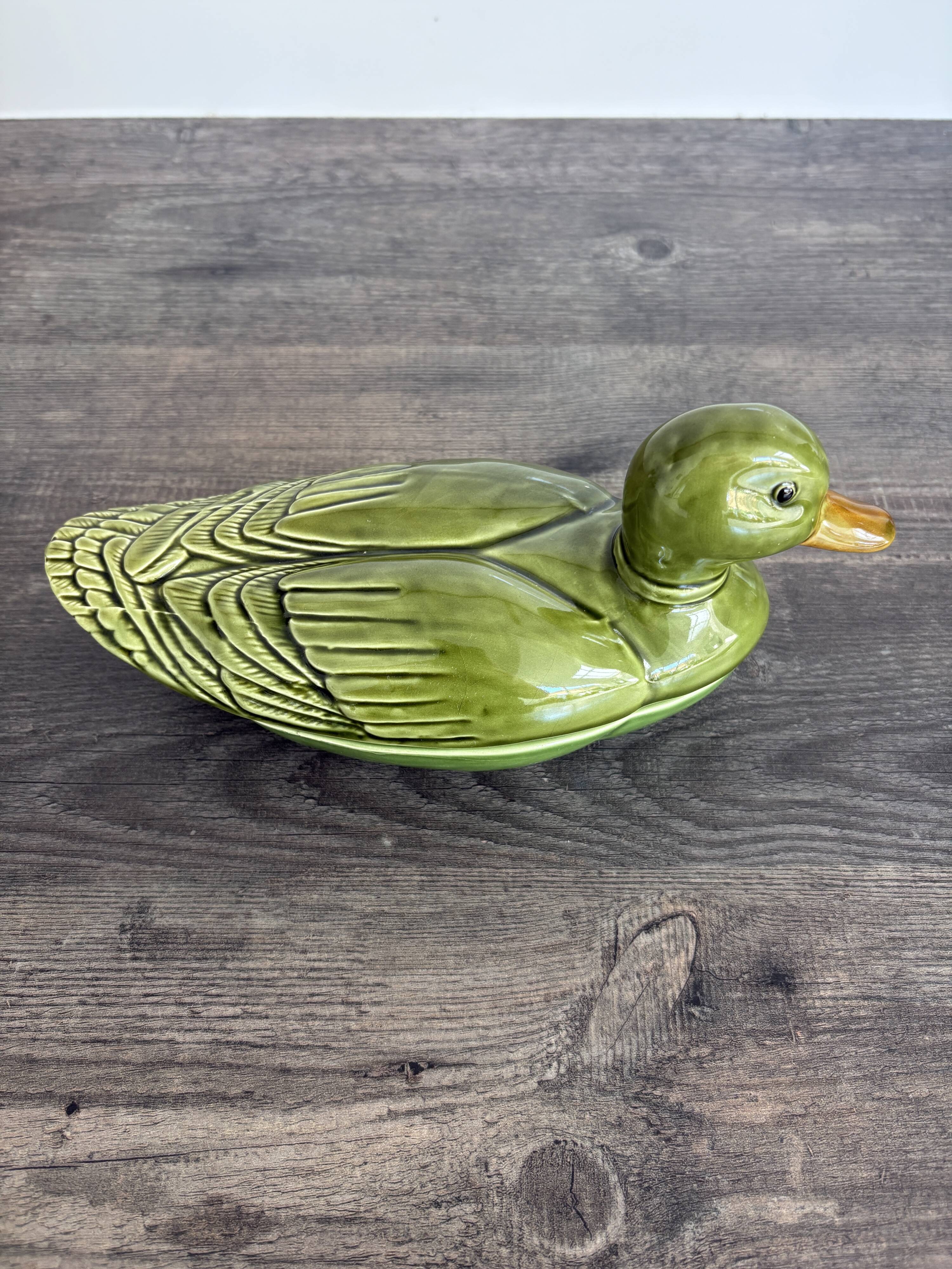 Vintage porcelain duck terrine