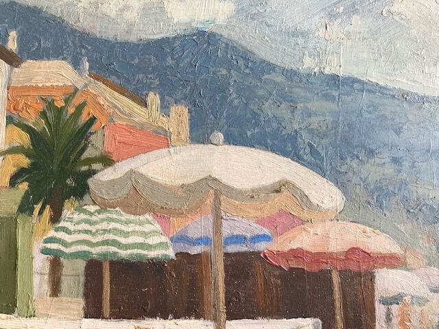 Beach scene 1960 cote d'azur