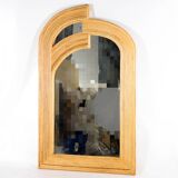 "Rainbow" rattan mirror